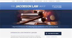 Desktop Screenshot of jacobsonlawgroup.com