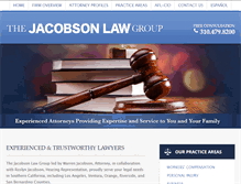 Tablet Screenshot of jacobsonlawgroup.com